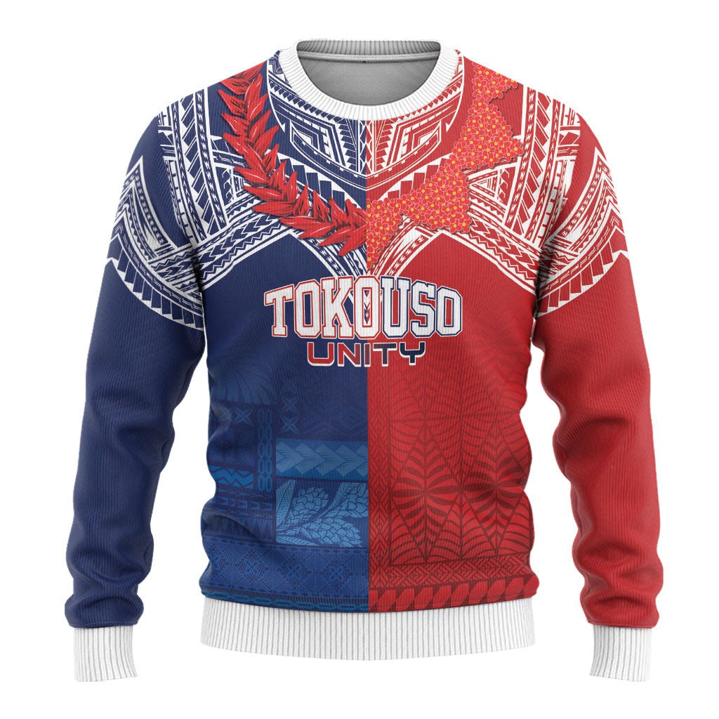 TokoUso Tonga Samoa Brothers Forever Custom Ugly Christmas Sweater Ulafala and Heilala Unity LT7 - Polynesian Pride