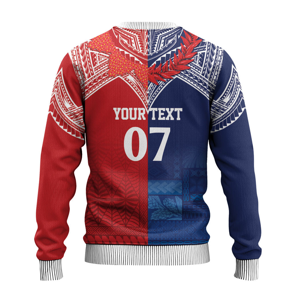 TokoUso Tonga Samoa Brothers Forever Custom Ugly Christmas Sweater Ulafala and Heilala Unity LT7 - Polynesian Pride