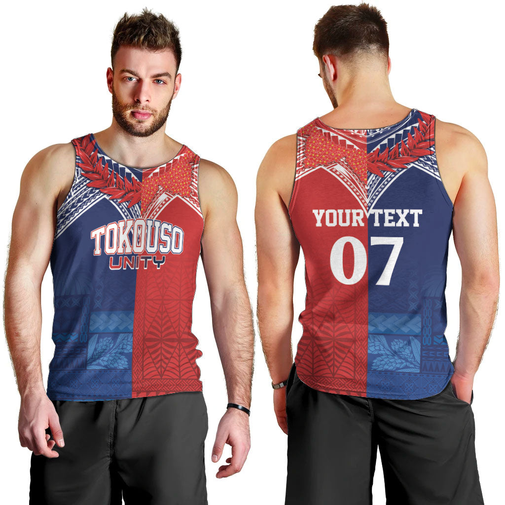 TokoUso Tonga Samoa Brothers Forever Custom Men Tank Top Ulafala and Heilala Unity LT7 - Polynesian Pride