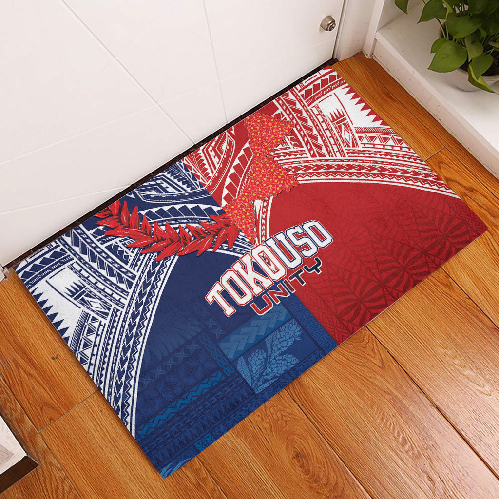 TokoUso Tonga Samoa Brothers Forever Rubber Doormat Ulafala and Heilala Unity LT7 - Polynesian Pride