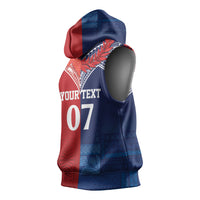 TokoUso Tonga Samoa Brothers Forever Custom Sleeveless Hoodie Ulafala and Heilala Unity LT7 - Polynesian Pride