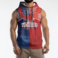 TokoUso Tonga Samoa Brothers Forever Custom Sleeveless Hoodie Ulafala and Heilala Unity LT7 - Polynesian Pride