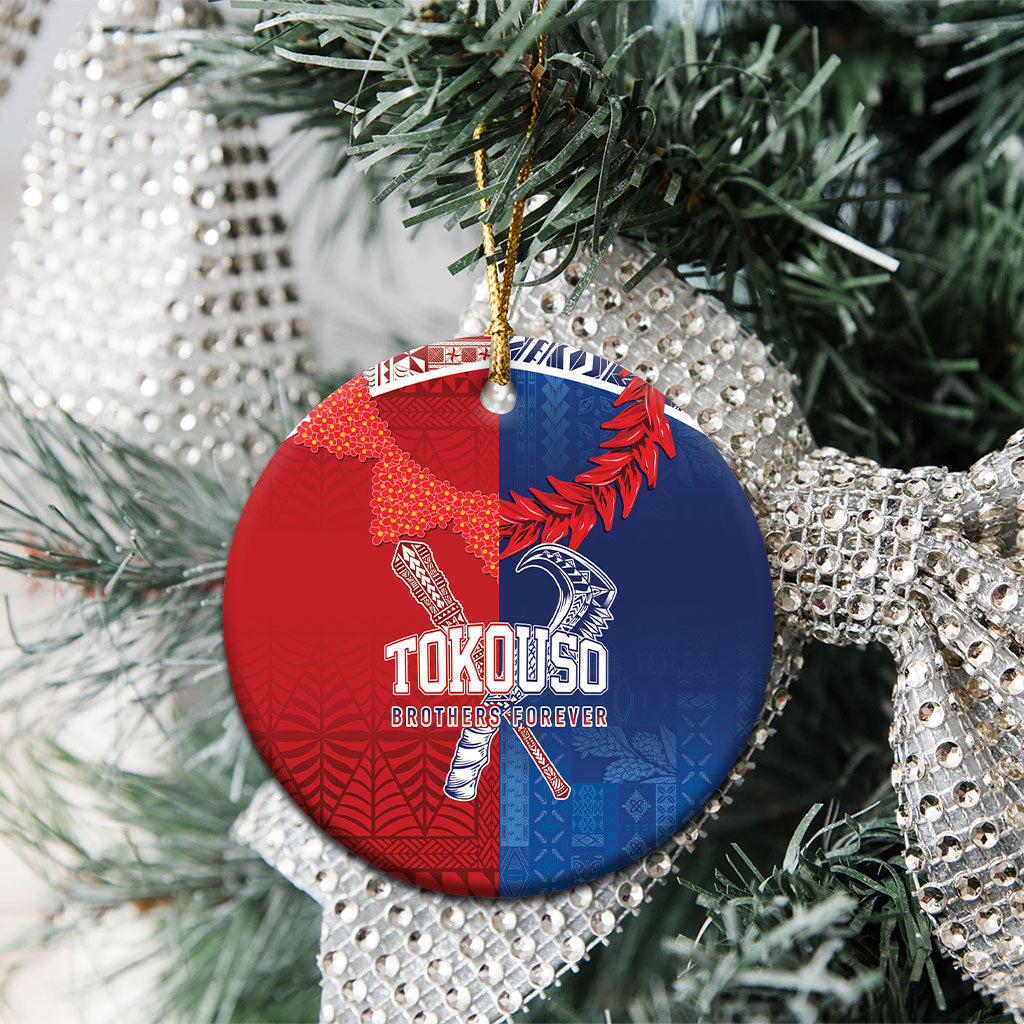 TokoUso Tonga and Samoa Ceramic Ornament Warriors War Clubs LT7 - Polynesian Pride