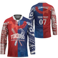 TokoUso Custom Tonga and Samoa Hockey Jersey Warriors War Clubs LT7 - Polynesian Pride
