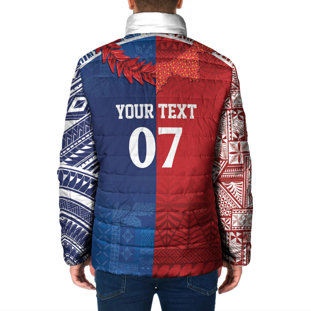 TokoUso Custom Tonga and Samoa Padded Jacket Warriors War Clubs LT7 - Polynesian Pride
