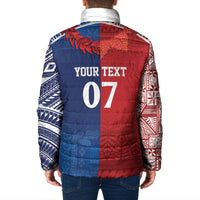 TokoUso Custom Tonga and Samoa Padded Jacket Warriors War Clubs LT7 - Polynesian Pride