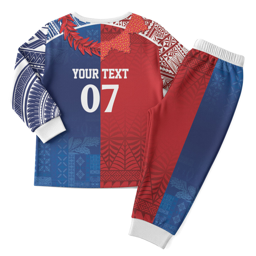 TokoUso Custom Tonga and Samoa Christmas Pajama Set Warriors War Clubs LT7 - Polynesian Pride