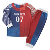 TokoUso Custom Tonga and Samoa Christmas Pajama Set Warriors War Clubs LT7 - Polynesian Pride