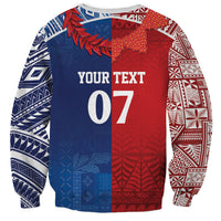 TokoUso Custom Tonga and Samoa Sweatshirt Warriors War Clubs LT7 - Polynesian Pride