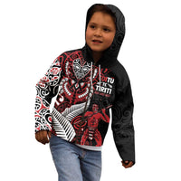 Aotearoa Toitu Te Tiriti Kid Hoodie Whakairo Wheku LT7 - Polynesian Pride