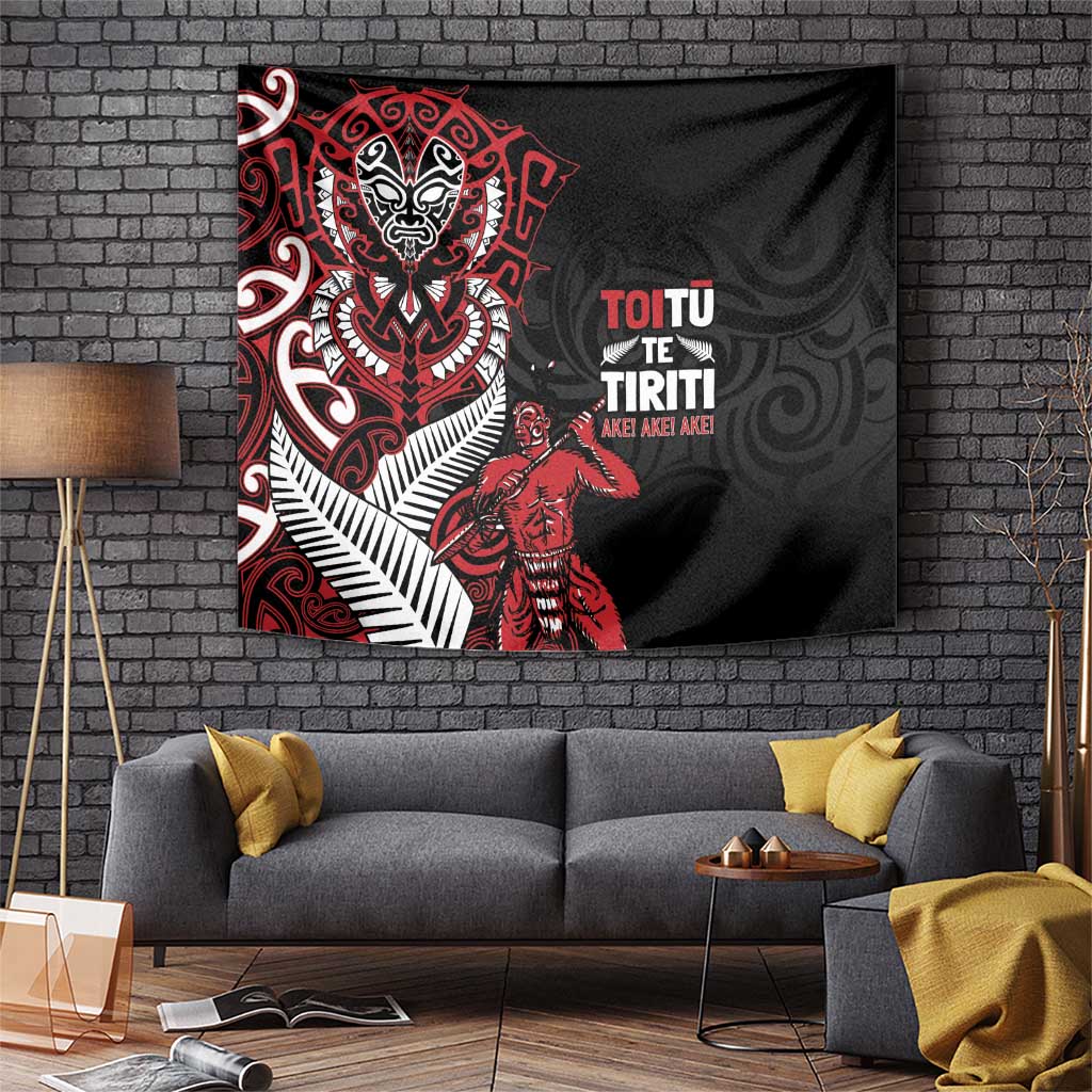 Aotearoa Toitu Te Tiriti Tapestry Whakairo Wheku LT7 Black - Polynesian Pride