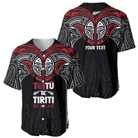 Aotearoa Maori Personalized Baseball Jersey Toitu Te Tiriti Ake! Ake! Ake! LT7 - Polynesian Pride