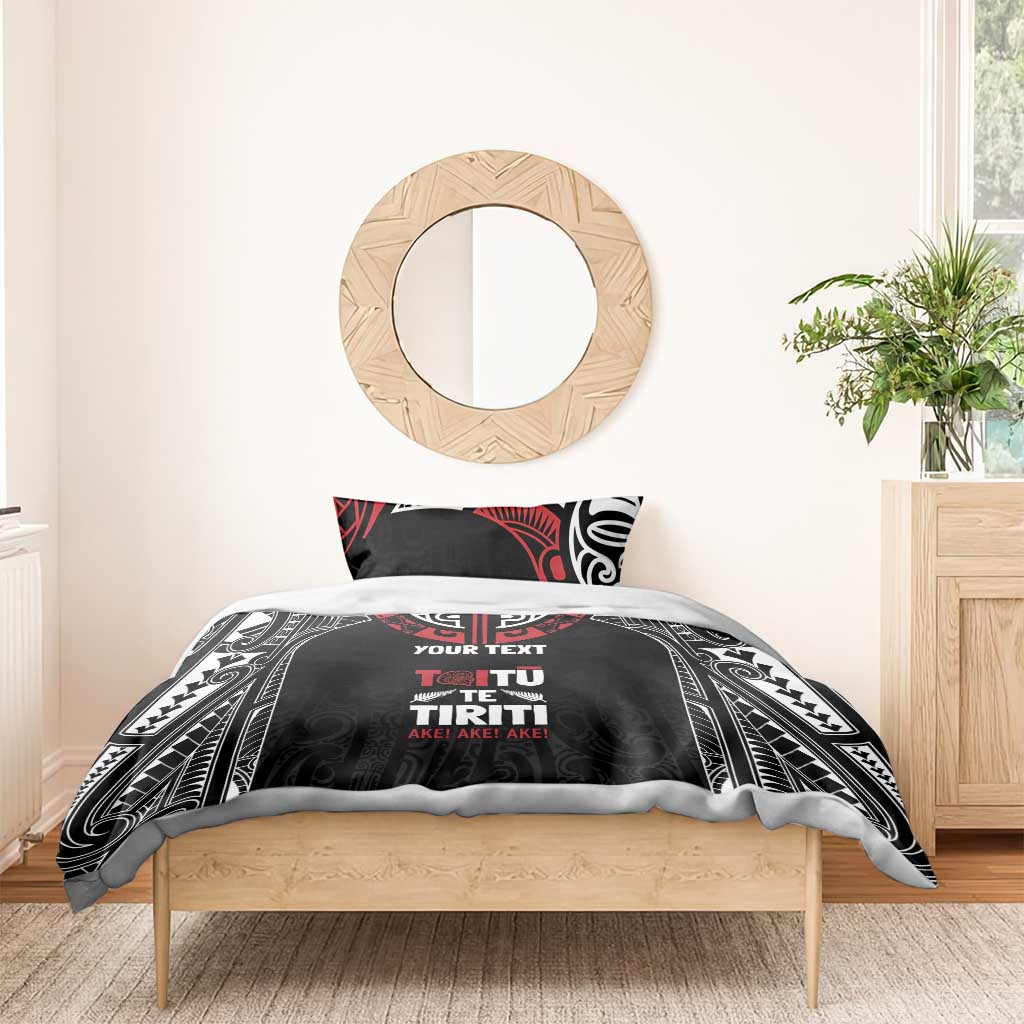 Aotearoa Maori Personalized Bedding Set Toitu Te Tiriti Ake! Ake! Ake! LT7 - Polynesian Pride