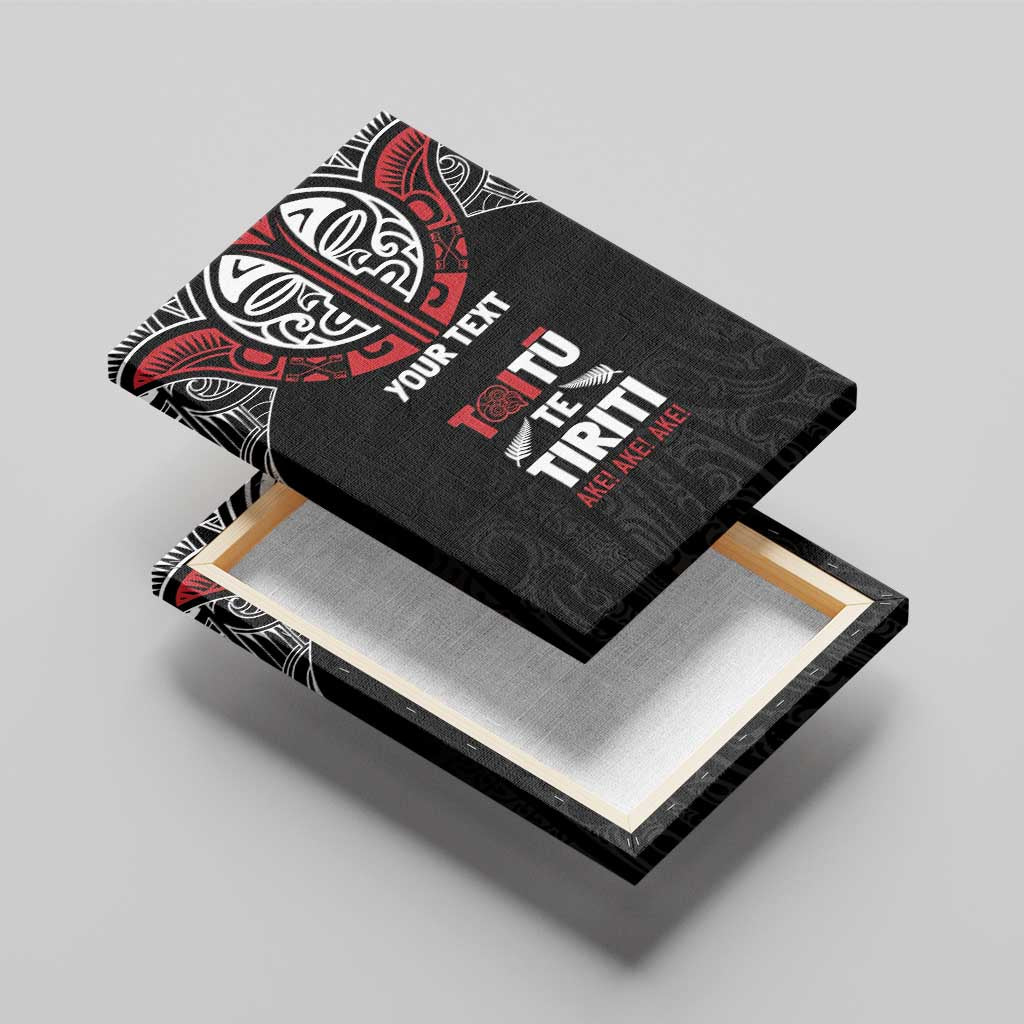 Aotearoa Maori Personalized Canvas Wall Art Toitu Te Tiriti Ake! Ake! Ake! LT7 - Polynesian Pride