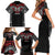 Aotearoa Maori Personalized Family Matching Short Sleeve Bodycon Dress and Hawaiian Shirt Toitu Te Tiriti Ake! Ake! Ake!