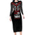 Aotearoa Maori Personalized Long Sleeve Bodycon Dress Toitu Te Tiriti Ake! Ake! Ake!