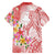 Polynesian Women's Day Wahine Hawaiian Shirt Plumeria Marble Glaze - Pink LT7 - Polynesian Pride