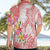 Polynesian Women's Day Wahine Hawaiian Shirt Plumeria Marble Glaze - Pink LT7 - Polynesian Pride