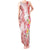 Polynesian Women's Day Wahine Tank Maxi Dress Plumeria Marble Glaze - Pink LT7 Women Pink - Polynesian Pride