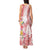 Polynesian Women's Day Wahine Tank Maxi Dress Plumeria Marble Glaze - Pink LT7 - Polynesian Pride