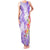 Polynesian Women's Day Wahine Family Matching Tank Maxi Dress and Hawaiian Shirt Plumeria Marble Glaze - Purple LT7 Mom's Dress Purple - Polynesian Pride