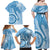 Micronesia FSM Family Matching Off Shoulder Maxi Dress and Hawaiian Shirt Shark and Manta Classic Style