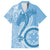 Micronesia FSM Family Matching Short Sleeve Bodycon Dress and Hawaiian Shirt Shark and Manta Classic Style