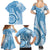 Micronesia FSM Family Matching Summer Maxi Dress and Hawaiian Shirt Shark and Manta Classic Style