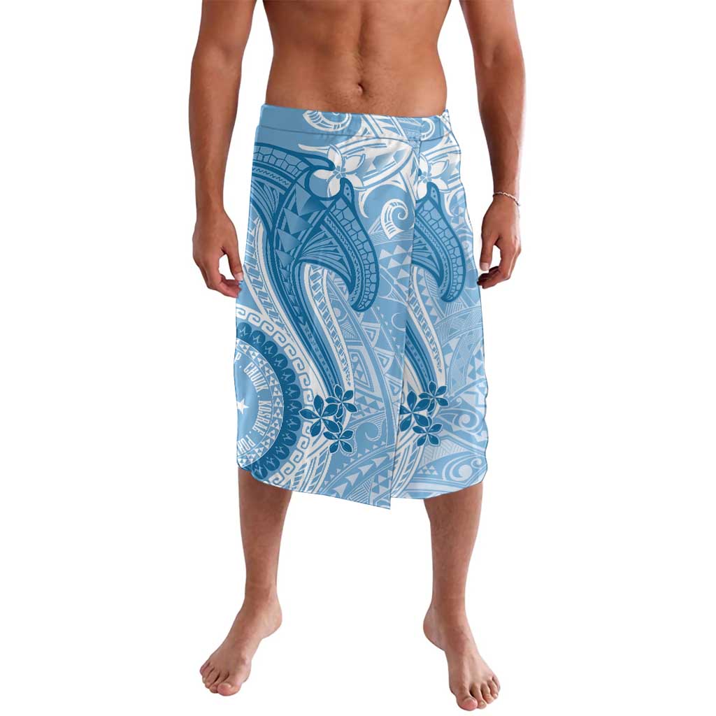 Micronesia FSM Lavalava Shark and Manta Classic Style LT7 Turquoise - Polynesian Pride