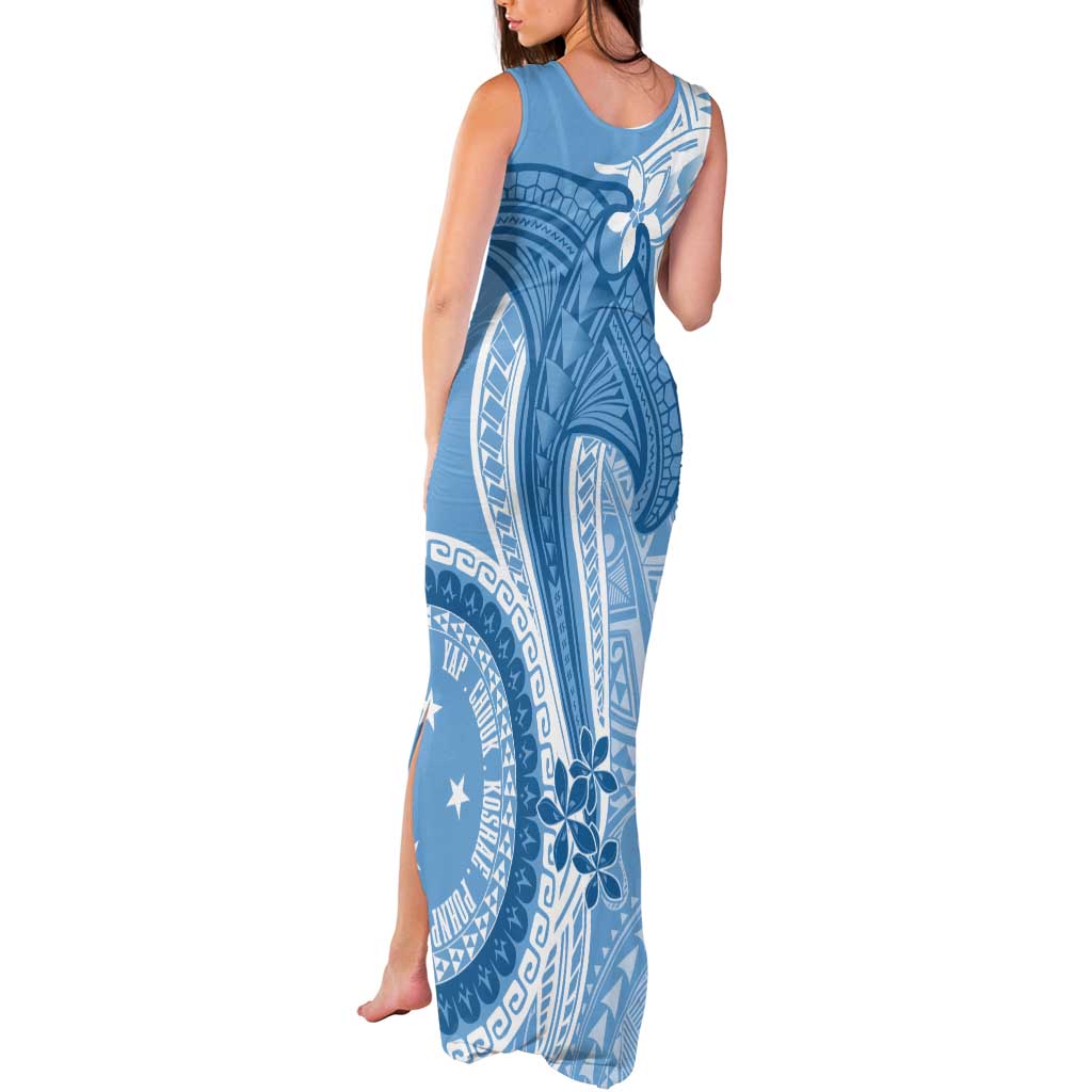Micronesia FSM Tank Maxi Dress Shark and Manta Classic Style LT7 - Polynesian Pride