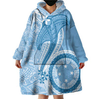 Micronesia FSM Wearable Blanket Hoodie Shark and Manta Classic Style LT7 - Polynesian Pride