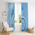 Micronesia FSM Window Curtain Shark and Manta Classic Style