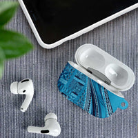 Pasifika Women's Day - Samoa Siapo Malu Tattoo Inspired AirPods Case Turquoise LT7 - Polynesian Pride