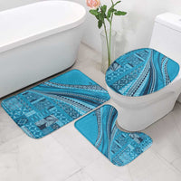 Pasifika Women's Day - Samoa Siapo Malu Tattoo Inspired Bathroom Set Turquoise LT7 - Polynesian Pride