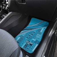 Pasifika Women's Day - Samoa Siapo Malu Tattoo Inspired Car Mats Turquoise LT7 - Polynesian Pride