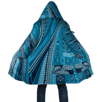Pasifika Women's Day - Samoa Siapo Malu Tattoo Inspired Cloak Turquoise LT7 Unisex Turquoise - Polynesian Pride