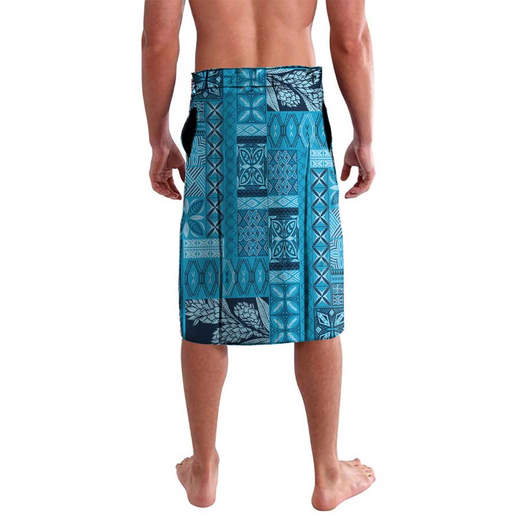 Pasifika Women's Day - Samoa Siapo Malu Tattoo Inspired Lavalava Turquoise LT7 - Polynesian Pride