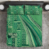 Pasifika Women's Day - Samoa Siapo Malu Tattoo Inspired Bedding Set Jade LT7 Jade - Polynesian Pride