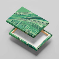 Pasifika Women's Day - Samoa Siapo Malu Tattoo Inspired Canvas Wall Art Jade LT7 - Polynesian Pride