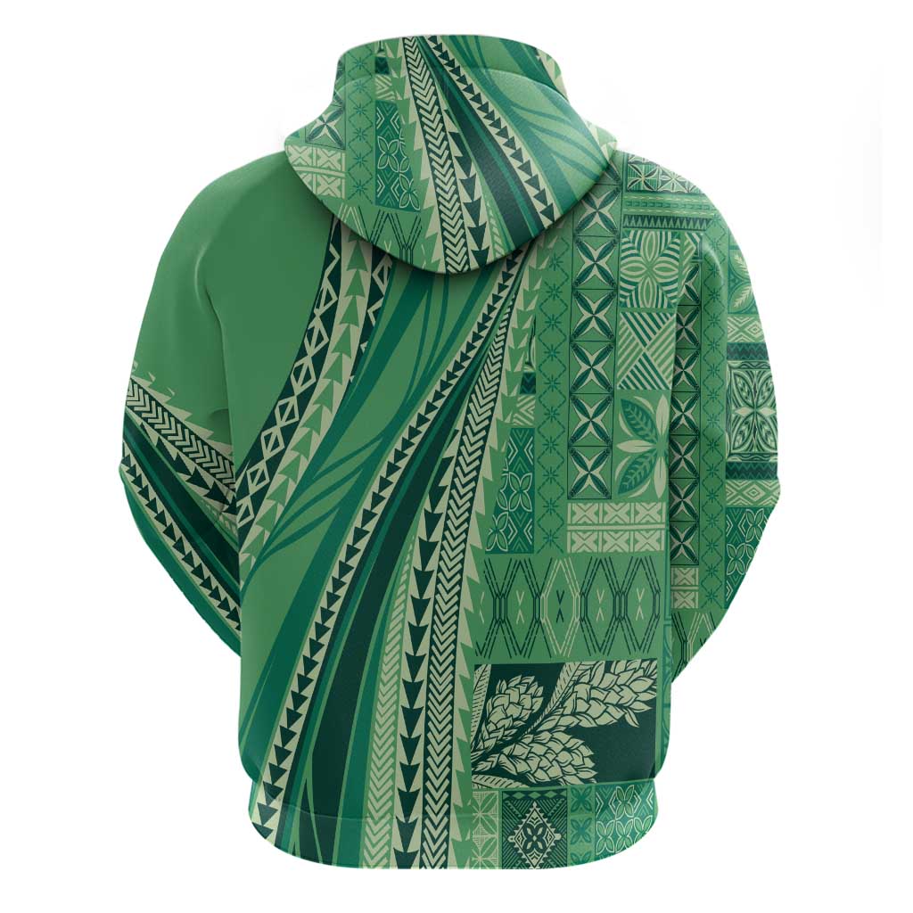 Pasifika Women's Day - Samoa Siapo Malu Tattoo Inspired Hoodie Jade LT7 - Polynesian Pride
