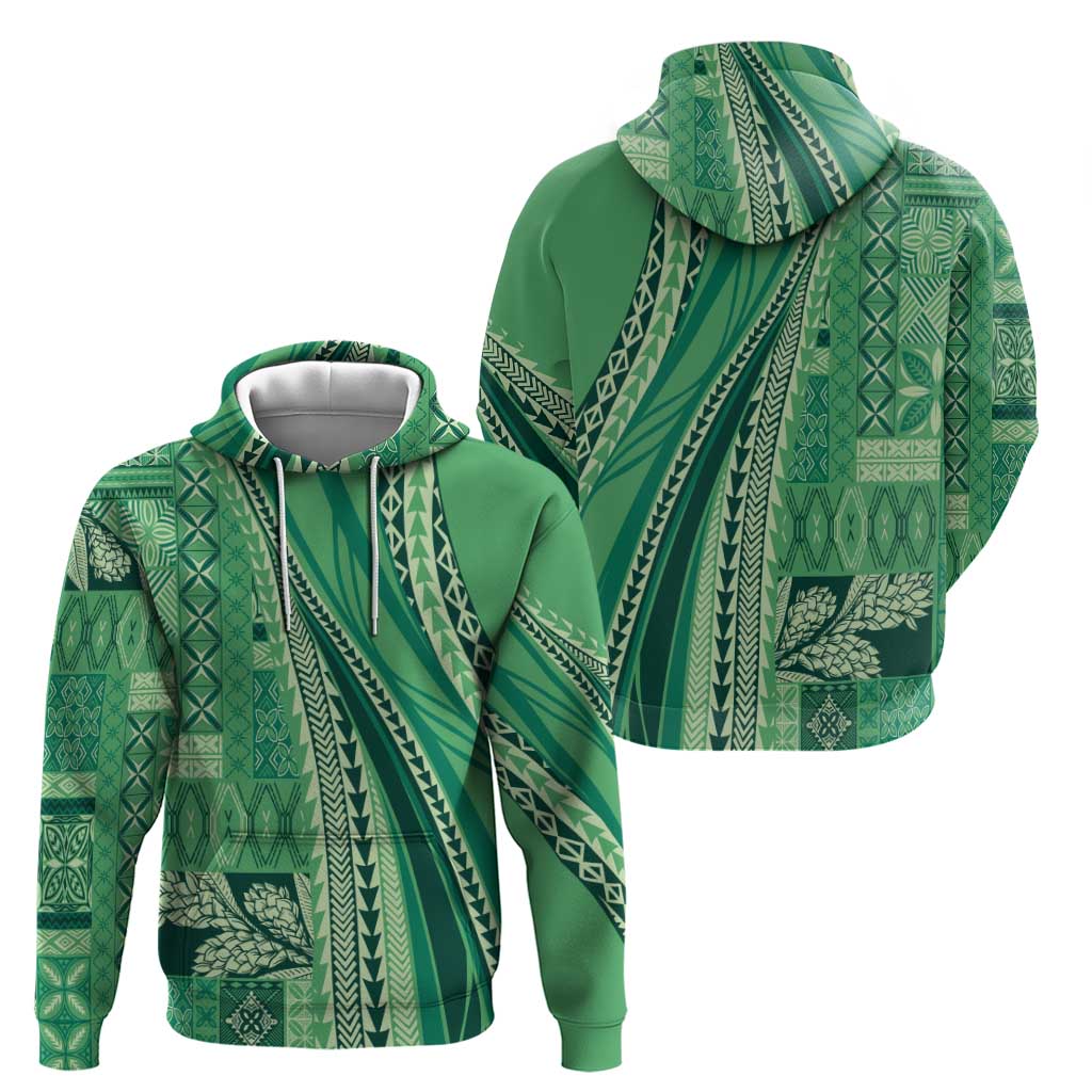 Pasifika Women's Day - Samoa Siapo Malu Tattoo Inspired Hoodie Jade LT7 - Polynesian Pride