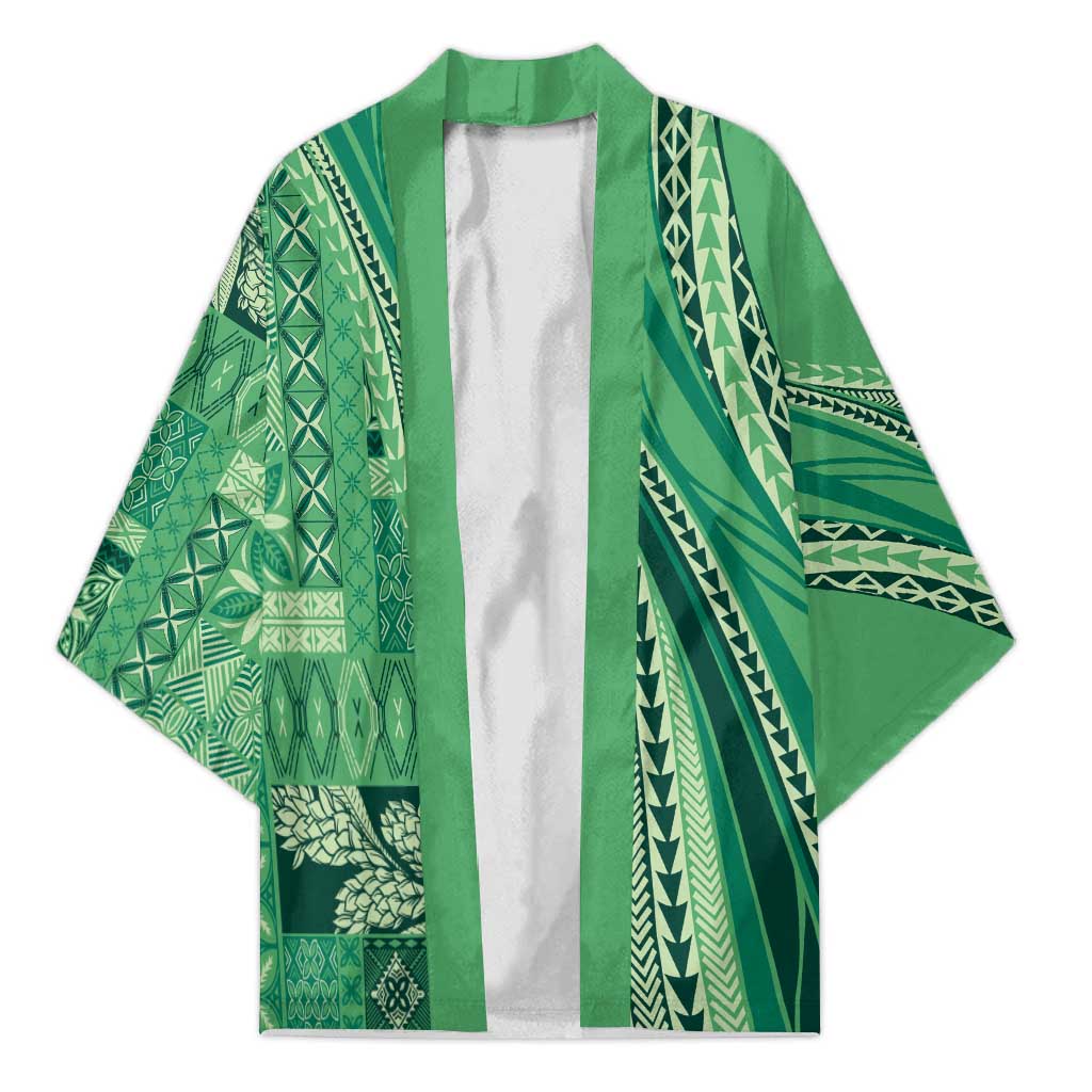 Pasifika Women's Day - Samoa Siapo Malu Tattoo Inspired Kimono Jade LT7 Unisex Jade - Polynesian Pride