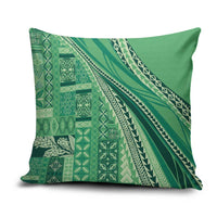 Pasifika Women's Day - Samoa Siapo Malu Tattoo Inspired Pillow Cover Jade LT7 Jade - Polynesian Pride