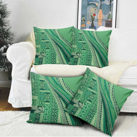 Pasifika Women's Day - Samoa Siapo Malu Tattoo Inspired Pillow Cover Jade LT7 - Polynesian Pride