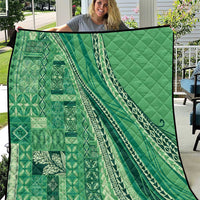 Pasifika Women's Day - Samoa Siapo Malu Tattoo Inspired Quilt Jade LT7 Jade - Polynesian Pride