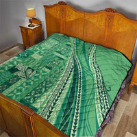 Pasifika Women's Day - Samoa Siapo Malu Tattoo Inspired Quilt Jade LT7 - Polynesian Pride