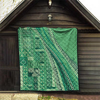 Pasifika Women's Day - Samoa Siapo Malu Tattoo Inspired Quilt Jade LT7 - Polynesian Pride