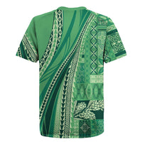 Pasifika Women's Day - Samoa Siapo Malu Tattoo Inspired Rugby Jersey Jade LT7 - Polynesian Pride