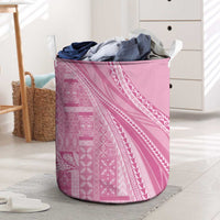 Pasifika Women's Day - Samoa Siapo Malu Tattoo Inspired Laundry Basket Pink LT7 Pink - Polynesian Pride
