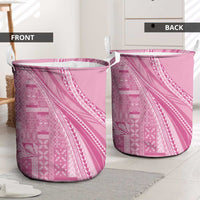 Pasifika Women's Day - Samoa Siapo Malu Tattoo Inspired Laundry Basket Pink LT7 - Polynesian Pride